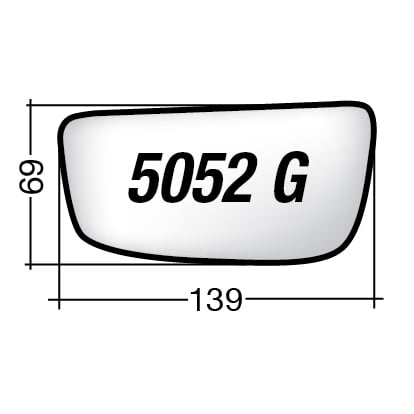 ΚΡΥΣΤΑΛΛΟ ΚΑΘΡΕΠΤΗ PEUGEOT EXPERT '07-'16/ EXPERT TEPEE '07-'16/ FIAT SCUDO '07-/ CITROEN JUMPY '07-'16/ TOYOTA PROACE '13-'16 (ΕΥΡΥΓΩΝΙΟ